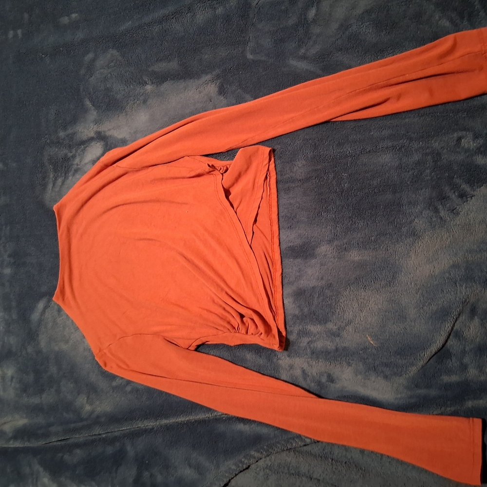 Women's Long Sleeve Orange Top